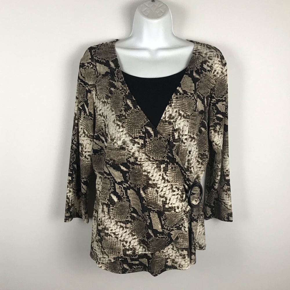 Elementz snake print top